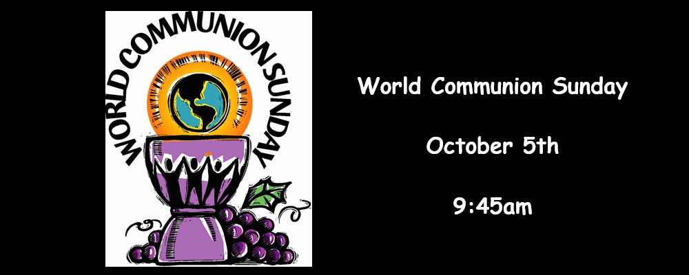 World Communion Sunday banner 2025